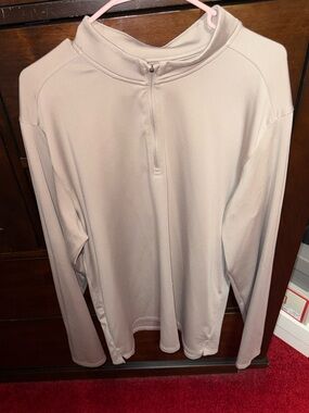 Under Armour Taupe Loose Quarter-Zip Pullover